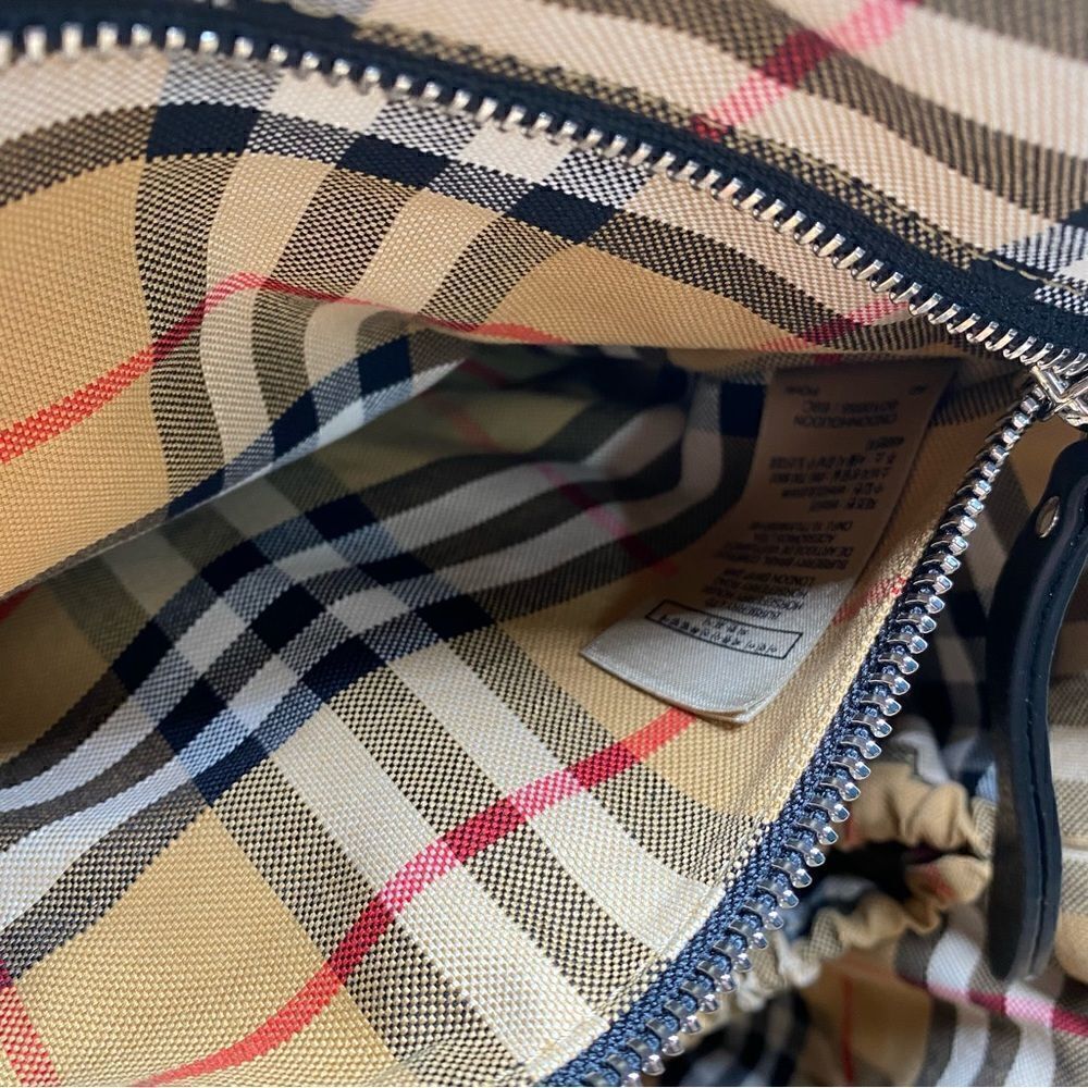 Burberry Flap Nylon Diaper Bag Black - Picture 8 of 15